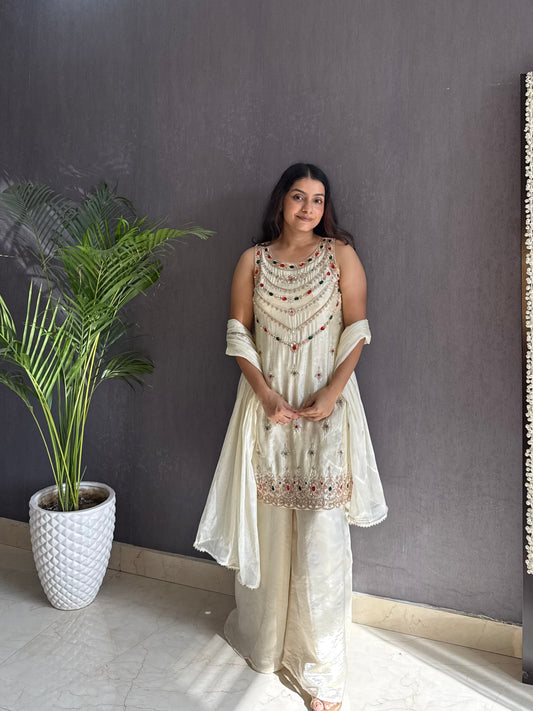 Bejewelled Handwork sharara set