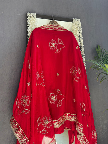 Luxurious gotapatti pitta work suit