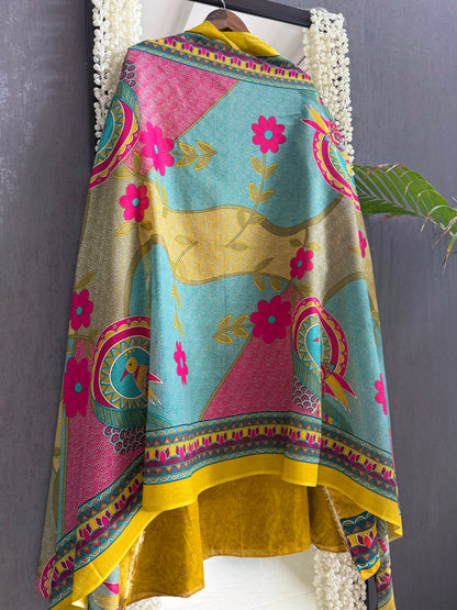 Mulmul cotton tribal art suit