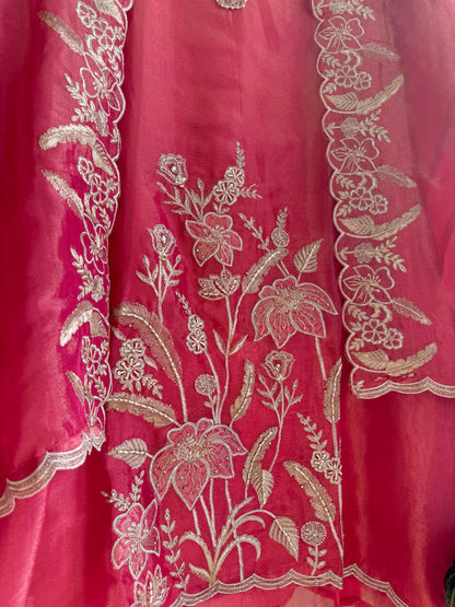 Luxurious mughal florals Handwork suits