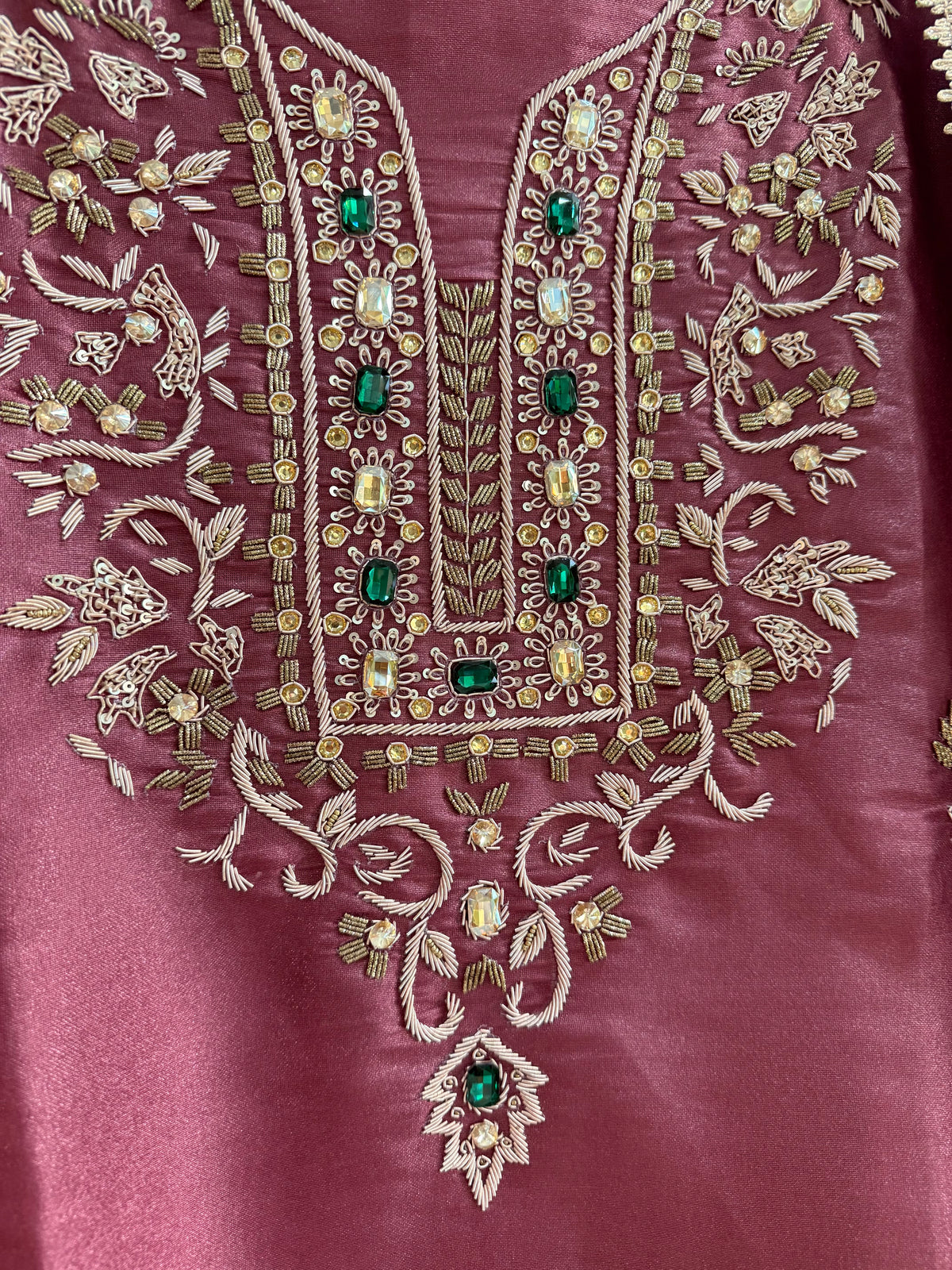 Luxurious dabka bejewelled suit