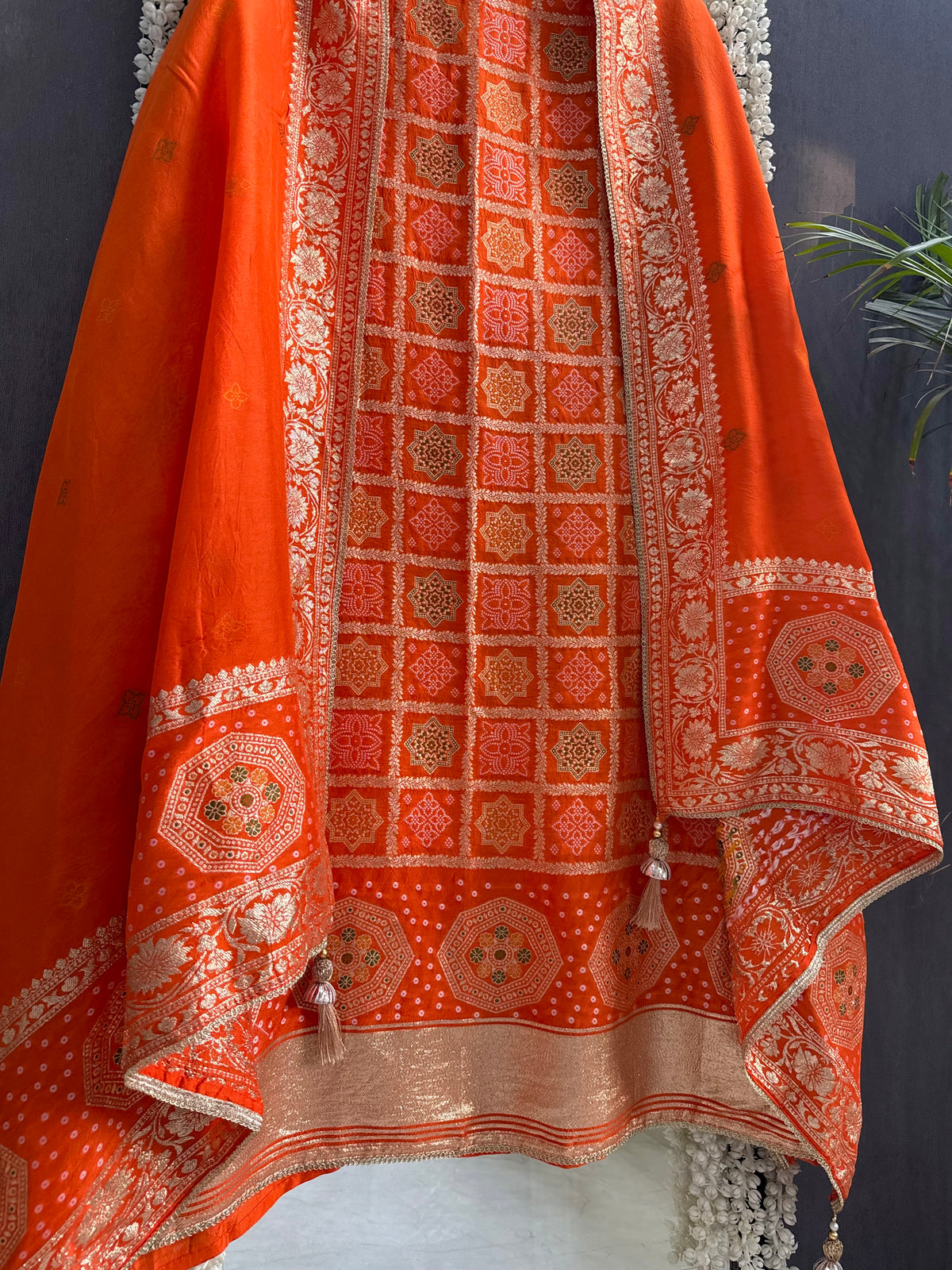 Meenakari Benarsi gharchola suit