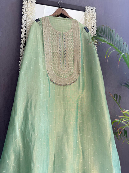 Luxurious Tissue benarsi zari handwork suit