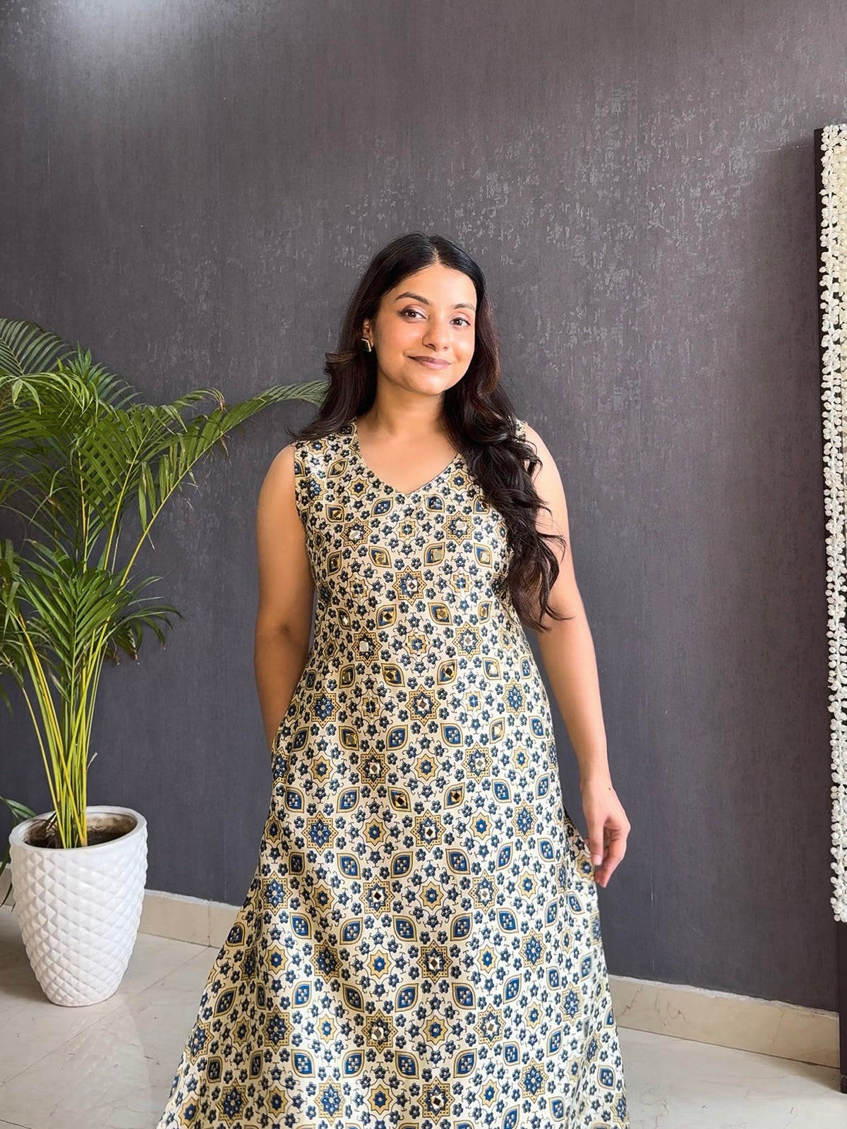 Cotton Ajrakh kurta set
