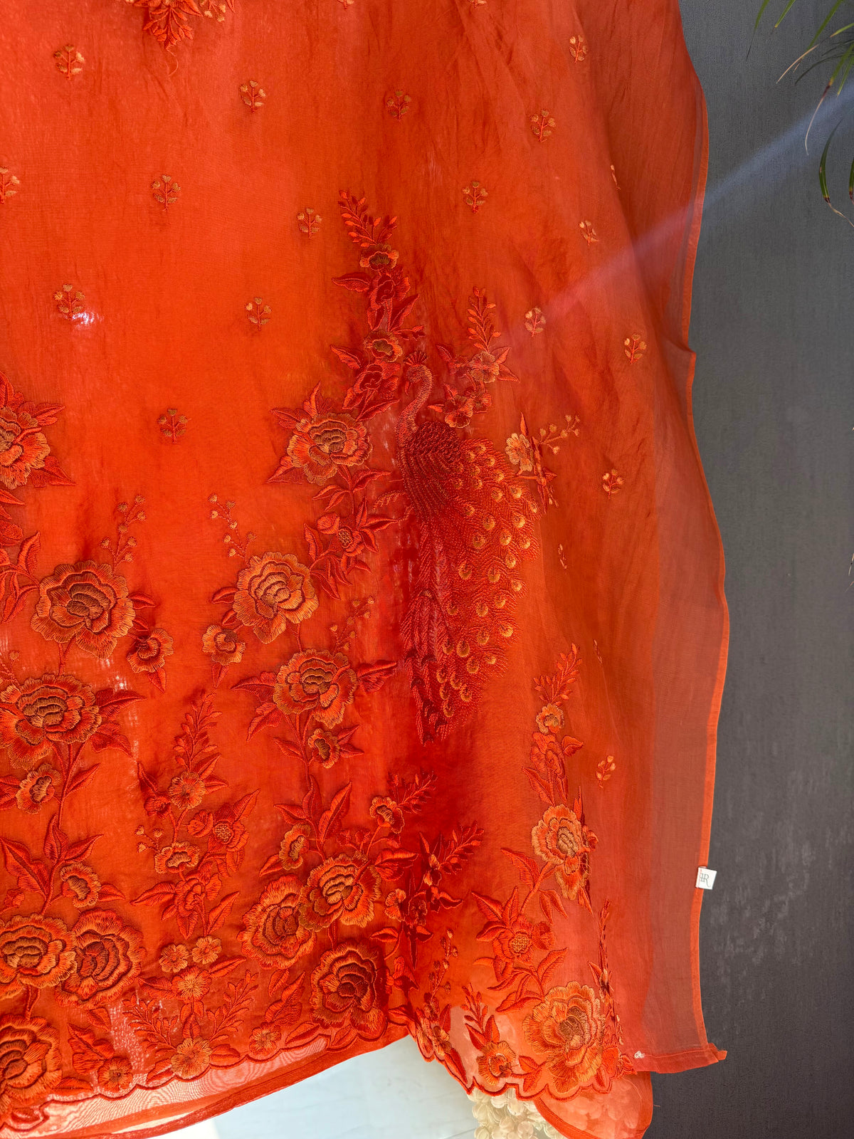 Luxurious Monochromatic parsi work suit