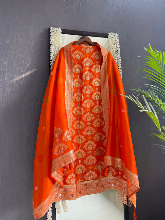 Meenakari Benarsi raja rani suit