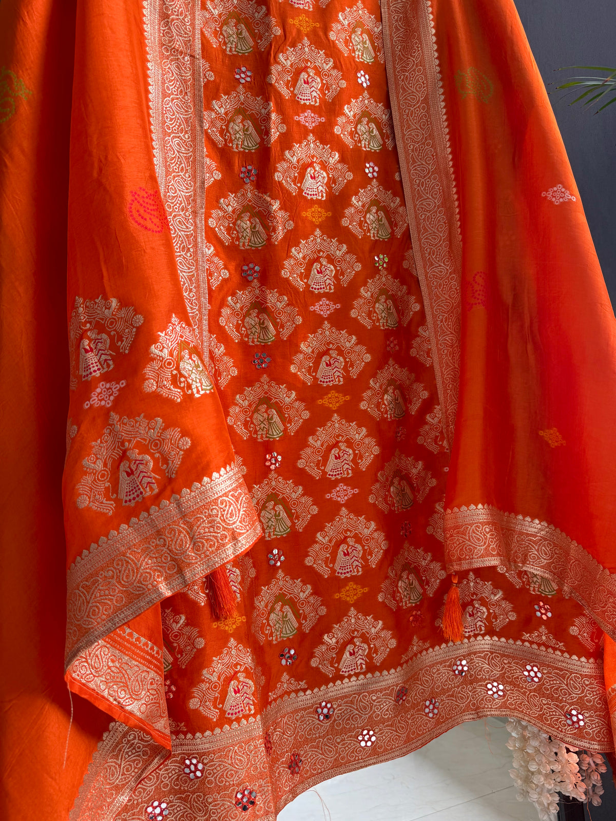 Meenakari Benarsi raja rani suit