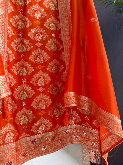 Meenakari Benarsi raja rani suit