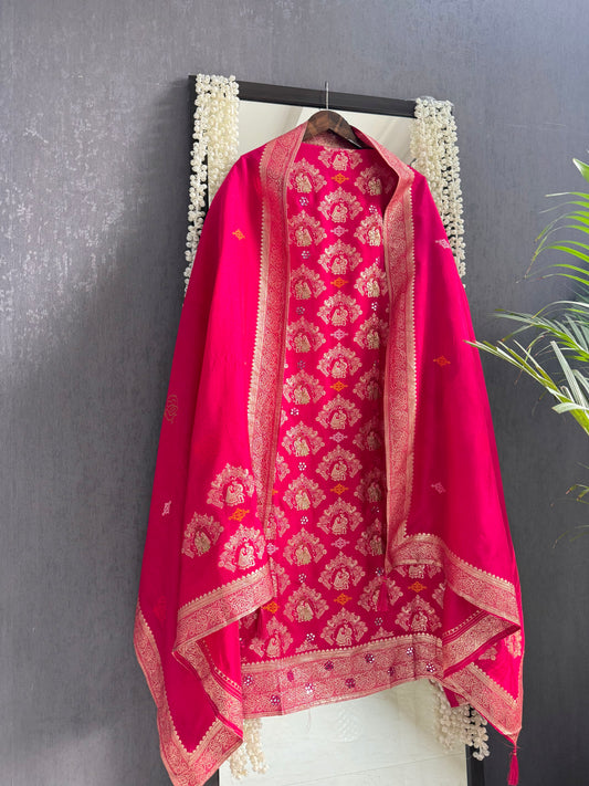 Meenakari Benarsi raja rani suit