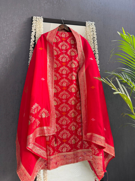 Meenakari Benarsi raja rani suit