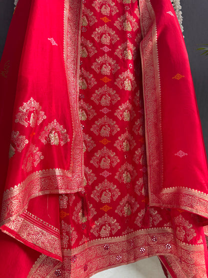Meenakari Benarsi raja rani suit