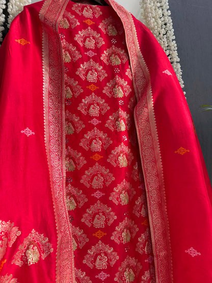 Meenakari Benarsi raja rani suit