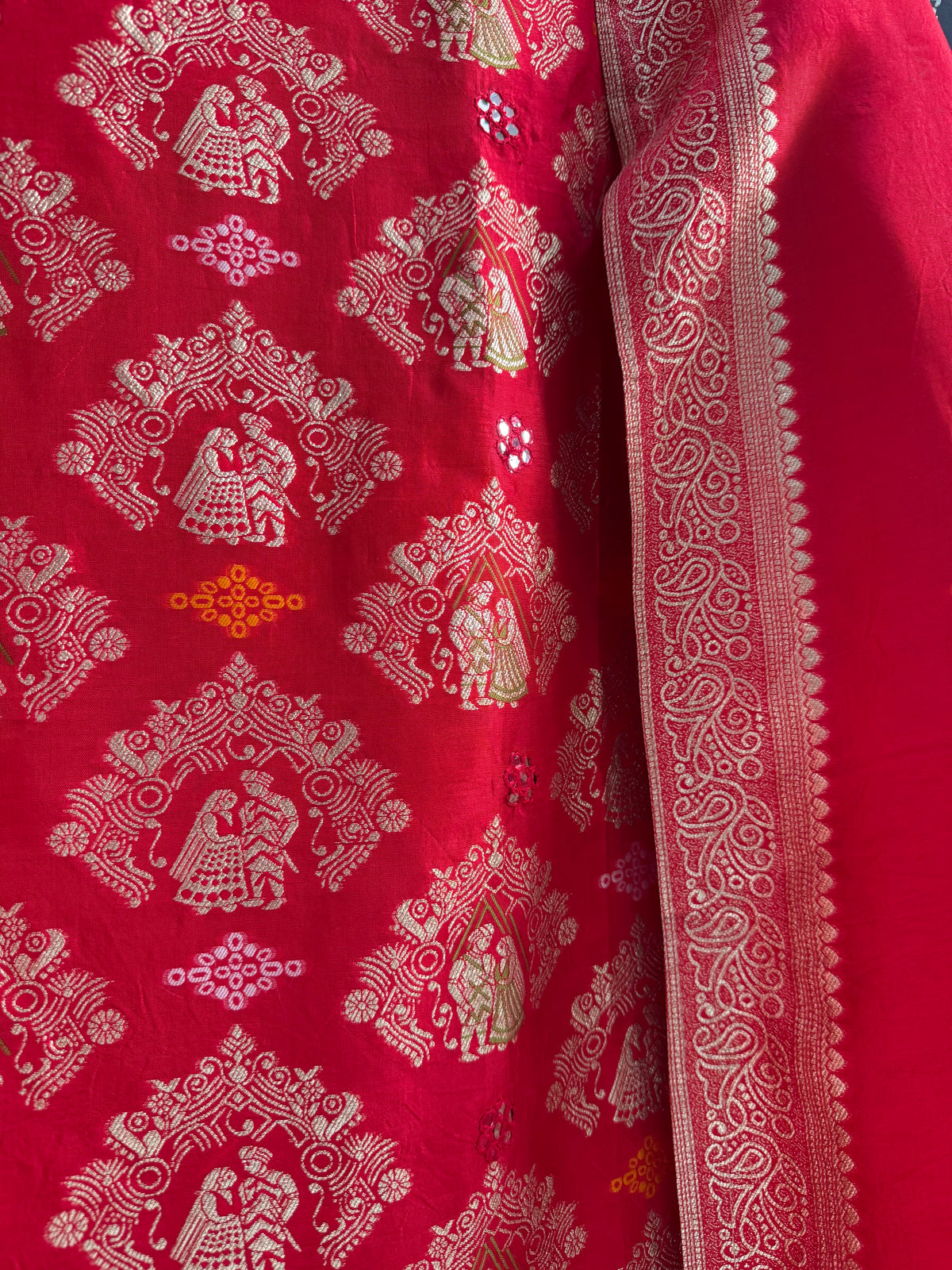 Meenakari Benarsi raja rani suit