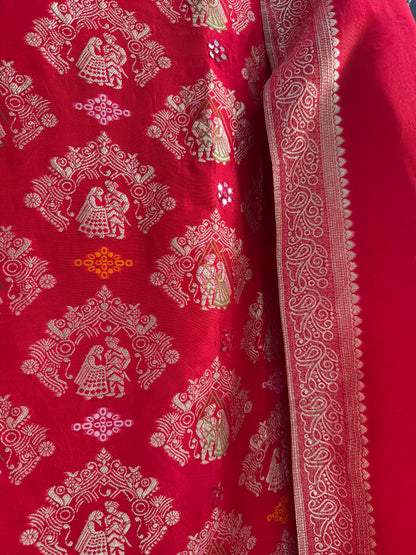 Meenakari Benarsi raja rani suit
