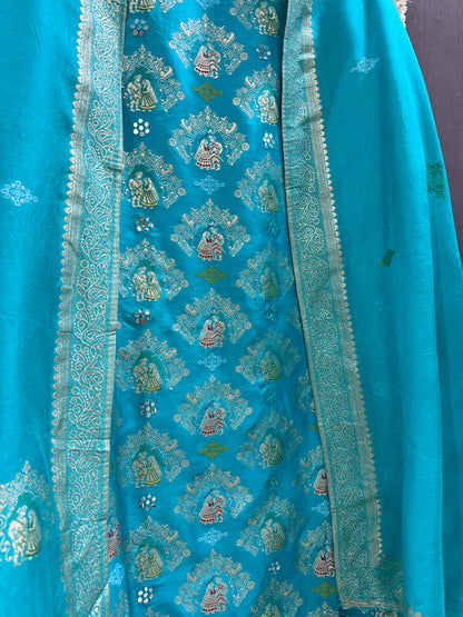 Meenakari Benarsi raja rani suit